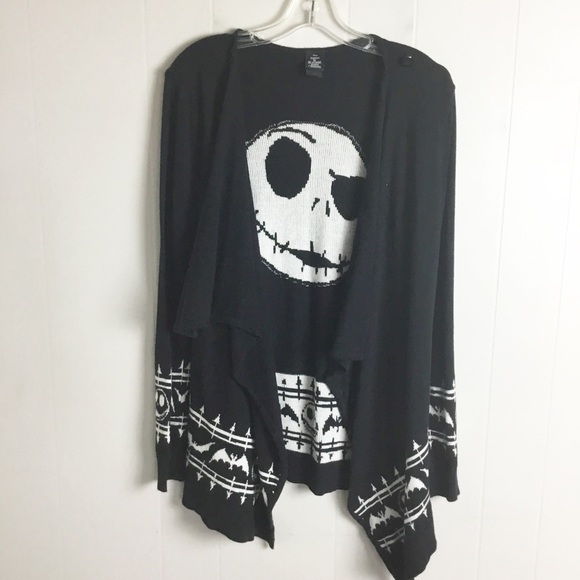 Nightmare Before Christmas Jack Skeleton Sweater Size Small Halloween Disney - Picture 3 of 3